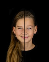 Duoportretten split face