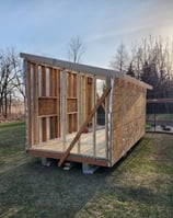 Chicken coop under construction