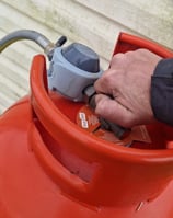 isolation of LPG gas supply caravan gas safety check