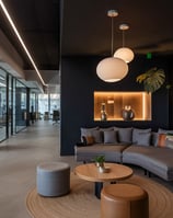 Remodelación de sala de reuniones con muebles ergonómicos