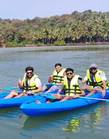 kayaking with my friends