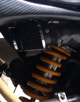 Dedicated suspension and a carbon filter tube.