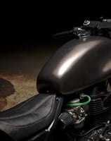 A unique resin tank and a hand made seat with secret fender. Click image for details