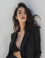 Fotografía en blanco y negro de modelo de nuestra agencia de modelos