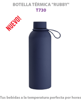 BOTELLA TÉRMICA RUBBY Regalos Corporativos Publicidad Empresas logos full color merchandising