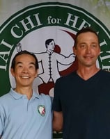 Johnny with his teacher Dr. Paul Lam, Founder of the Tai Chi for Health Institute