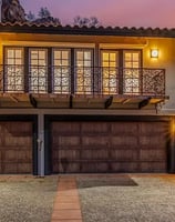 Tuscan Style Modern Wood Look Garage Doors
