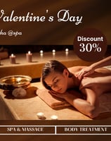 a woman getting a massage at a spa