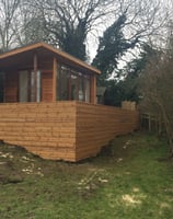 raised and level garden room