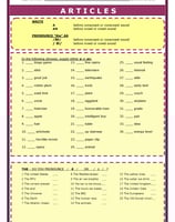 DEFINITE AND INDEFINITE ARTICLES WORKSHEET