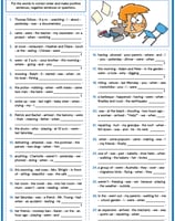 past continuous tense esl printable word order exercise worksheet