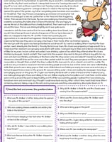 past continuous tense mr walker in his hometown esl reading comprehension qu