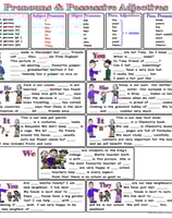 possessive pronouns worksheet