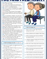 present continuous tense mr and mrs right esl dialogue comprehension exercis