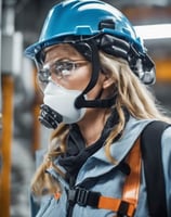 Uso de equipo de proteccion respiratoria y de cabeza