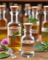 A collection of H-PROOF products including a box and two containers labeled as 'The Anytime You Drink Vitamin.' The packaging highlights health benefits such as supporting alcohol metabolism and promoting liver health. The products are vegan, gluten-free, and sugar-free. They are placed on a wooden surface with a vase of white flowers in the background.