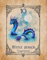 Water Dragon card from the animal spirit oracle deck