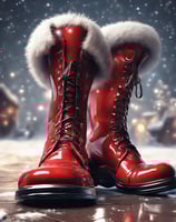 bokeh photography of Santa Claus