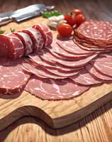 cured meat tasting in farm