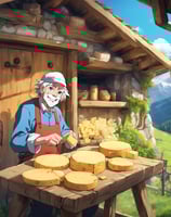 a diary grand father that create pecorino cheese