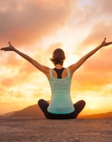 Free woman at peace