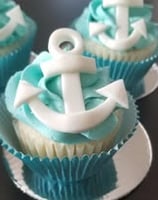 Anchor cupcakes