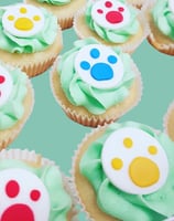Paw cupcakes