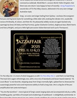 Real 1920s - 30s jazz singer Sydney The Syncopated Times Greg Poppleton