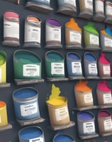a man painting a wall with yellow paint