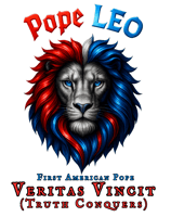 patriotic pope leo lion veritas american