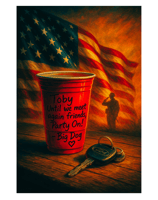 patriotic red solo cup toby american flag