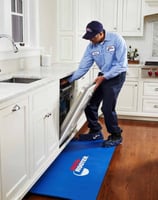 Plumber Checking Dishwasher