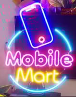 a neon sign that says, no one is in the picture