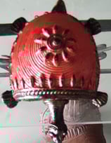 Handcrafted colorful brass turtle for home decor – Bastar tribal art style sculpture 2