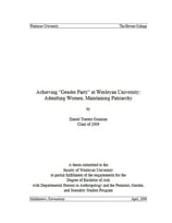Achieving "Gender Parity" at Wesleyan University