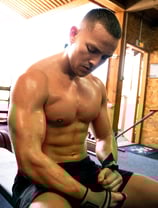 Boxing training MMA