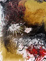 Light and D Méduses célestes -130€ - 60x80 - peinture acrylique 60X80 - 2023