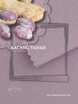 Contoh kain kanvas polyester SIGNIFO warna Kacang Tanah.