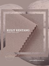 Contoh kain kanvas polyester SIGNIFO warna Kulit Kentang.