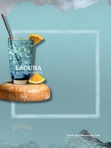 Contoh kain kanvas polyester SIGNIFO warna Laguna.