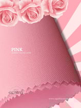 Contoh kain kanvas polyester SIGNIFO warna Pink.