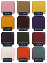 Pilihan warna kain kanvas SIGNIFO, bagian dari 48+ koleksi edisi standar.