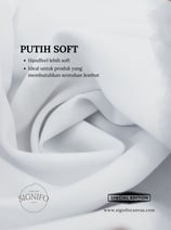 Contoh kain kanvas SIGNIFO edisi spesial Putih Soft dengan handfeel yang lebih lembut.