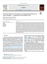 The Dietary Behaviors of Participants in UK-Based Meat Reduction and Vegan Campaigns 