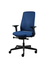 Side profile of T150 ergonomic swivel chair – breathable back and synchro mechanism
