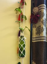 macrame bottle hanging