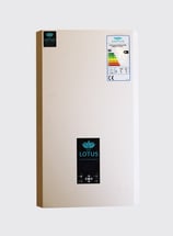 Utet Lotus Plasma Therme Wandgerät, E-Serie , Gerät E300 Front mit Prüfplakette