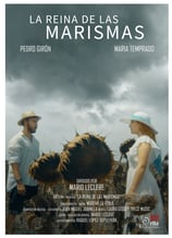 man and woman standing in front of a cloudy sky, shortfilm, spain, leclere, la reina de la marismas 