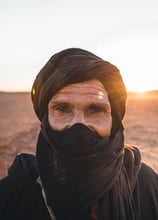 Walking with Nomads in  the Moroccan Sahara chigaga desert trekking