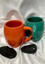 Red and green mug
